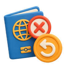 Cancellations & Refund Guidance 3D icon
