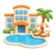 Hotels & Stays 3D icon